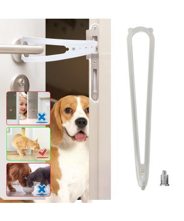 Large Cat Door Holder Latch, Cat Door Alternative Installs Fast Flex Latch Strap Let's Cats in and Keeps Dogs Out of Litter & Food No Need for Baby Gate and Pet Door Installs Keep Babaies Safe Large-1pcs