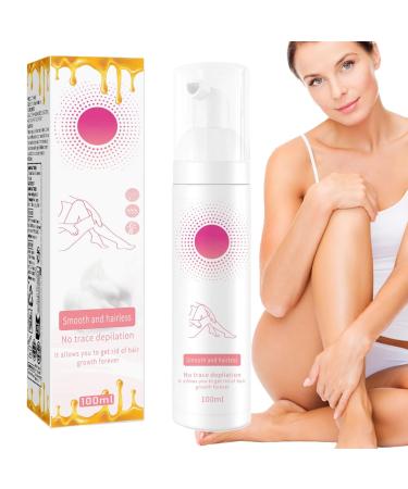 Hair Removal Cream Depilatory Foam for the Body 100ml - Moisturizing Hair Removal For Body Legs Arms Underarms Bikini Line Chin Pubic Area Intimate Areas