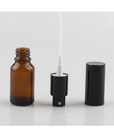Zeoabsy 12-Piece 15ml Brown Spray Bottles with Black Atomizers - Perfect for Perfume Travel and DIY - Includes 3 Funnels - Buy Online on GoSupps.com
