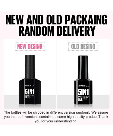 TOMICCA 5 in 1 Builder Nail Gel - 15ML Strengthening Light Pink UV Gel Polish for Hard Nails Tips & Extensions - Repair, Decoration, Easy to Shape - Buy Online on GoSupps.com