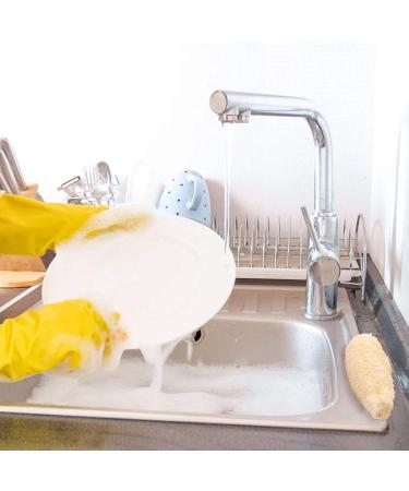 Natural Loofah Sponge for Kitchen & Bathroom - Eco-Friendly Dishwashing & Cleaning (13-22cm) - Buy Online on GoSupps.com