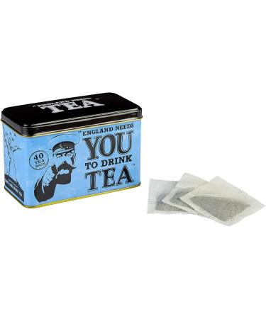 New English Teas England Needs You Tea Tin - 40 English Afternoon Teabags - 40 Count - Buy Online on GoSupps.com