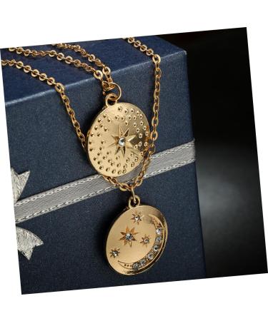 FOYTOKI 2 Necklaces A Necklace Jewelry Necklace Choker Layered Women Necklace Pendant Multi-layer - Buy Online on GoSupps.com