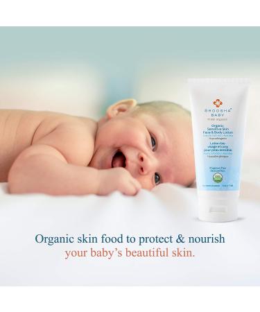 Shoosha Organic Baby Lotion | Fragrance-Free & Hypoallergenic | Sensitive Skin Face and Body Moisturizer for Kids | Gluten-Free & Non-Sticky | 100% Biodegradable - Buy Online on GoSupps.com