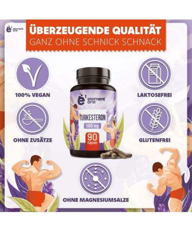 Turkesterone 500mg - 90 Capsules | 10:1 Formula | Natural Ajuga Turkestanica Extract | Vegan | 90 Day Supply - Shop Now! - Buy Online on GoSupps.com