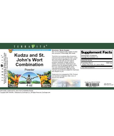 Kudzu and St. John's Wort Combination Powder (4 oz ZIN: 512525) - 3 Pack - Buy Online on GoSupps.com
