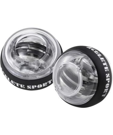 ACELETE Auto-Start 2.0 Power Ball Wrist Trainer - LED Forearm Exerciser for Wrist Strength - Transparent - Buy Online on GoSupps.com