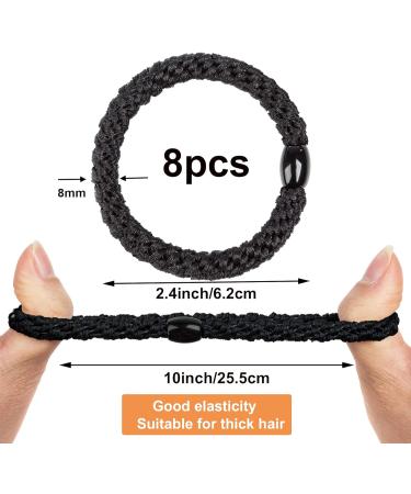 GYGYL 8Pcs Mixed Color Hair Ties for Women Girls - No Damage Ponytail Holders (Style 14) - Buy Online on GoSupps.com