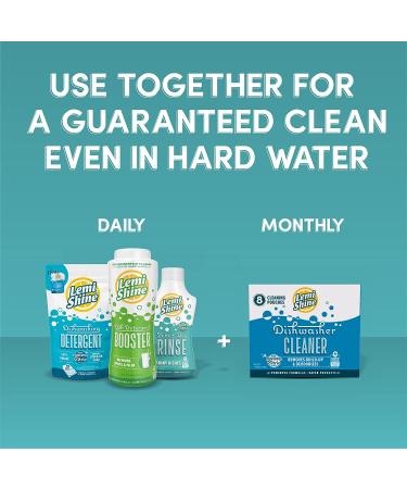 Lemi Shine Natural Dishwasher Pods - 65 Count | All-In-One Powder & Gel Detergent with Citric Acid | Includes Bonus Dishwasher Cleaner | Eco-Friendly Cleaning Supplies - Buy Online on GoSupps.com