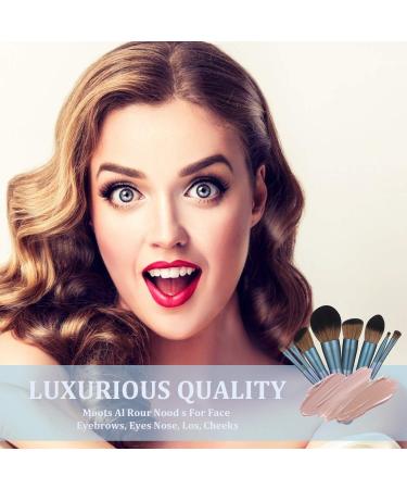 BS-MALL Makeup Brush Set 14Pcs Professional Synthetic Brushes for Foundation, Powder, Concealer, Eye Shadows, Blush - Deep Starry Blue - Buy Online on GoSupps.com