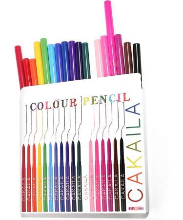 18 Colored Eyeliners Pen Set Waterproof Smudge-Proof Eye Shadow Pencil Liquid Eyeliner Makeup Set Long-Lasting High Pigmented Rainbow Eyeliner Pencils Kit Glitter Eye Liners for Women #40*18colour - Buy Online on GoSupps.com