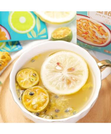 Fruit Tea Kumquat Passion Fruit Tea Refreshing Flavor Fatigue Relieving Carefully Blended Flavored Tea Bag 100g (20g x 5 Count) - Buy Online on GoSupps.com