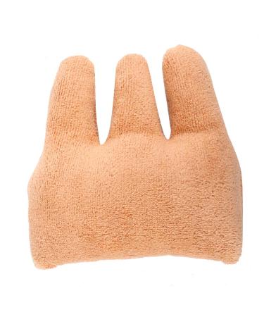 YUYTE Professional Finger Separator Multiple Colors Washable Finger Contracture Cushion Anti Stick Hand Finger Aid Protector for Bedridden Patients (One Size) One Size Orange