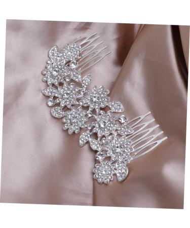 Ipetboom Flower Hair Comb Bridal Side Combs Bridal Hair Comb Women Hair Accessories for Brides Crystal Hair Clip Bridal Headpiece Pearl Tiara Rhinestone Hair Comb Cute Miss Princess - Buy Online on GoSupps.com