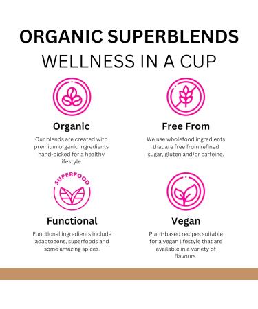 Sweet Revolution Organic Barista Chai Latte Blend with Reishi Gluten-free Dairy-free Refined Sugar-free 70g jar - Buy Online on GoSupps.com