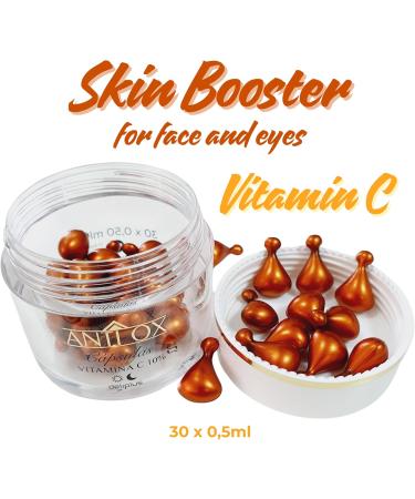 XXL Lashes Antiwrinkle facial pearls vitamin C concentrate for face and eyes revitalizing skin serum for supple and soft skin - Buy Online on GoSupps.com