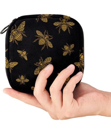 Buy Bee Golden Embroidery Women's Binding Storage Bag - Portable Menstrual Cup Holder for Teens & Women - 12 Color Options - Buy Online on GoSupps.com