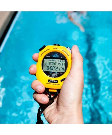 FINIS Waterproof Stopwatch for Swim Training - Yellow | 3 x 300m - Buy Online on GoSupps.com