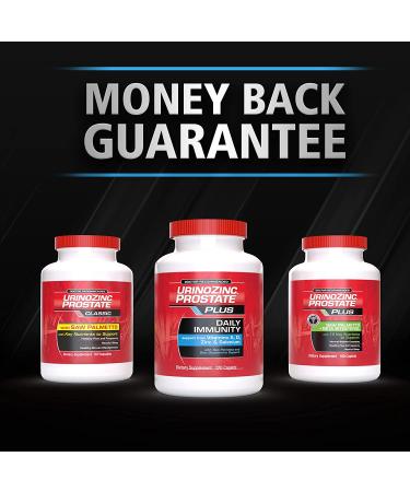 Urinozinc Prostate Plus: 2 Month Supply with Saw Palmetto & Beta Sitosterol for Prostate & Immune Health - 120 Count - Buy Online on GoSupps.com