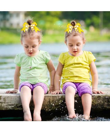 9-Piece Softball Hair Bows Set | 6.5 Inch Elastic Ponytail Holder Scrunchies | Sports Ribbon Hair Bands for Cheerleaders, Players, Teams | Softball Gifts for Girls - Buy Online on GoSupps.com