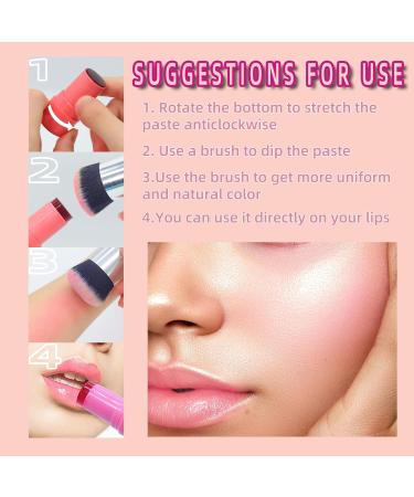 Buy 2PCS Cooling Water Jelly Tint Blush Stick | Moisturizing Natural Cheek & Lip Makeup | Long-lasting Coral & Berry Blusher | International Shipping Available - Buy Online on GoSupps.com