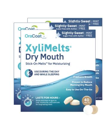 Orahealth XyliMelts Mint-Free Discs - 40 discs, Pack of 3