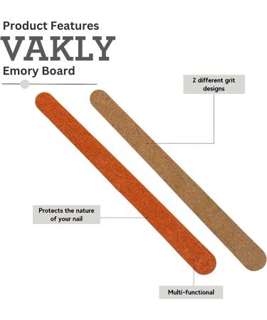 Dual Sided Emery Boards - 144 Count - Nail Files for Manicure and Pedicure - Shaping and Smoothing Finger and Toenails - Buy Online on GoSupps.com