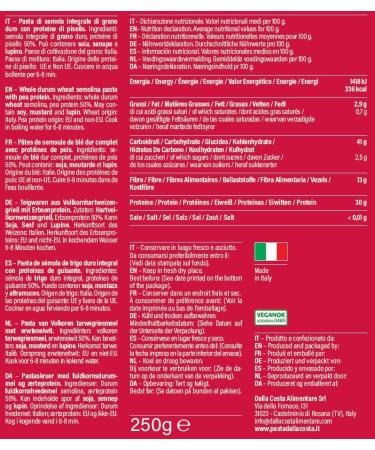 Dalla Costa Fusilli Protein Paste 30 Pea Protein value pack 8 x 250 grams - Buy Online on GoSupps.com