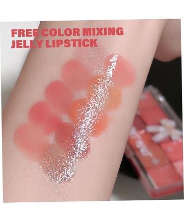 Palette de brillants l vres palette de brillants l vres en gel e 10 couleurs hydratantes rouge hautement pigment longue dur e pour les femmes et les filles usage quotidien - Buy Online on GoSupps.com
