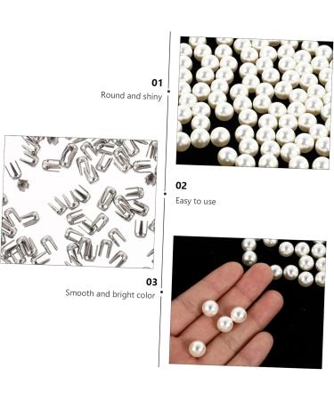 STOBOK Faux Pearls 150 Sets Embellishment Materials Studs Nail Fashion Clothing Handmade Four Rivets Design Buttons of - Buy Online on GoSupps.com