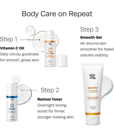 Hot Vita Retinol Body Toner - Nighttime Anti-Aging & Anti-Cellulite Formula to Tighten Skin Smooth Complexion & Enhance Radiance - Body Serum for Women - Made with Natural Skin-Safe Ingredients 3 Fl Oz (Pack of 1) - Buy Online on GoSupps.com