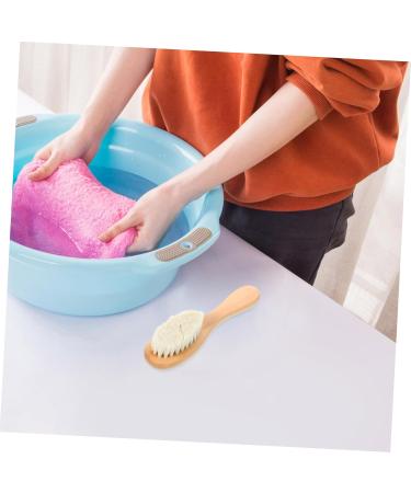 Multifunctional Laundry Brush - Cleaning Scrubbing & Stain Removal | Goat Hair Bristles for Clothes Furniture & Linen Care - Buy Online on GoSupps.com