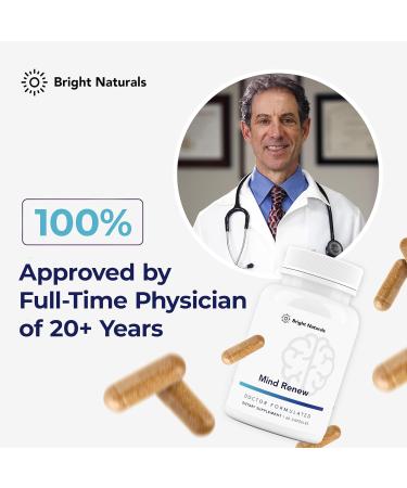 Mind Renew - Brain Supplements for Memory and Focus with Lion's Mane and Ginkgo Biloba Extract - 60 Capsules 60 Count(Pack of 1) - Buy Online on GoSupps.com