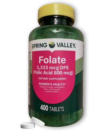 Prenatal Vitamins- Folate Acid Methyl 1 333 mcg Prenatal 400 Tablets (Pack of 1) Boxed by Fusion Shop Store - Buy Online on GoSupps.com