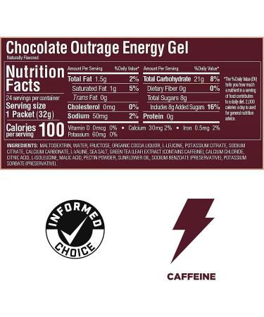 GU Energy Running Gels - 4 Gel Taster Pack - Sports Energy Gels For Running Cycling Triathlon (Chocolate Outrage) - Buy Online on GoSupps.com