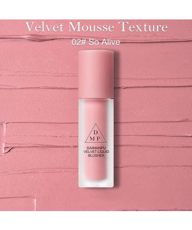 Velvet Matte Mousse Liquid Cream Blush Set - Lightweight & Natural-Looking Cheek Color - Breathable & Sheer Flush - Hazy Feeling - 3PCS - Buy Online on GoSupps.com