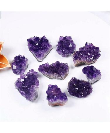 1/5/10PC 1PC/30-40g Raw Purple Natural Brazilian Amethyst Crystal Cluster Quartz Rock Stones Specimen Ornament Home Decor Full of Texture (Color : 10pcs) - Buy Online on GoSupps.com