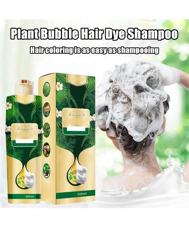 Plant Bubble Hair Dye Shampoo - Vegetable Hair Dye - Hair Coloring And Conditioning 3 Effects In 1 - Beirou BubblePure Plant Extract For Gray Hair Color Bubble Dye (coffee) - Buy Online on GoSupps.com