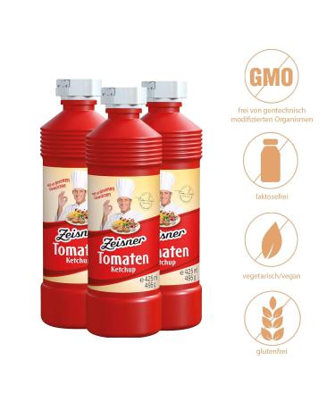 Zeisner Tomato Ketchup with Exquisite Spices | Vegan & Preservative-Free | 425ml - Premium Taste from Grasberg Bremen - Buy Online on GoSupps.com