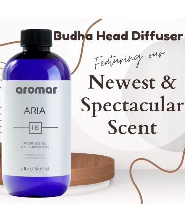 Buy Aromar Buddha Ceramic Diffuser - Elegant Black Essential Oil Diffuser for Home & Spa | International Shipping Available - Buy Online on GoSupps.com