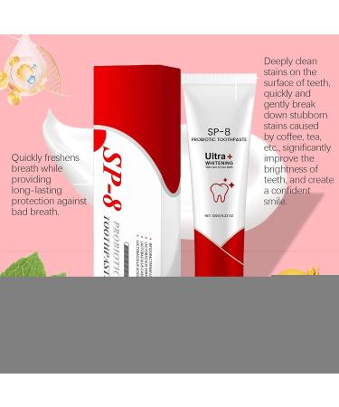 Dentifrice claircissant les dents dentifrice nettoyant les dents 120g pour soins bucco-dentaires bien- tre doux pour soins bucco-dentaires quotidiens - Buy Online on GoSupps.com