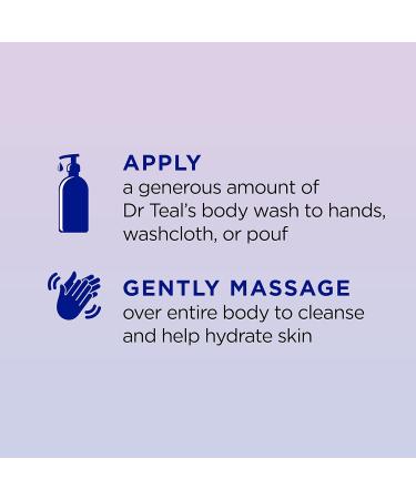 Dr Teal's Body Wash Bundle with Epsom Salt (24 fl oz Pack of 2) - Eucalyptus & Spearmint and Melatonin & Essential Oil Blend - Buy Online on GoSupps.com
