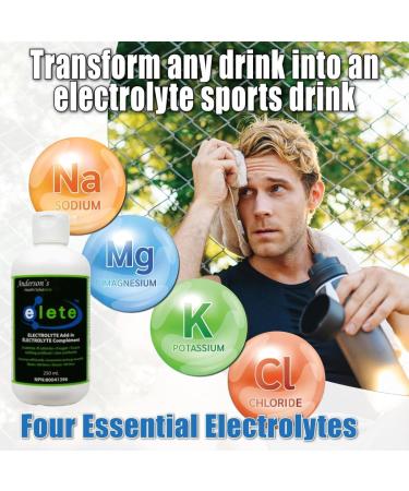 Anderson's Health Solutions elete Electrolyte Add-In Drops | Liquid Electrolyte Drink Mix Sodium Potassium Magnesium | Convenient Hydration Natural Electrolyte Replenishment | Sugar Free No Artificial Ingredients | 250mL 250 ml (Pack of 1) - Buy Online on GoSupps.com