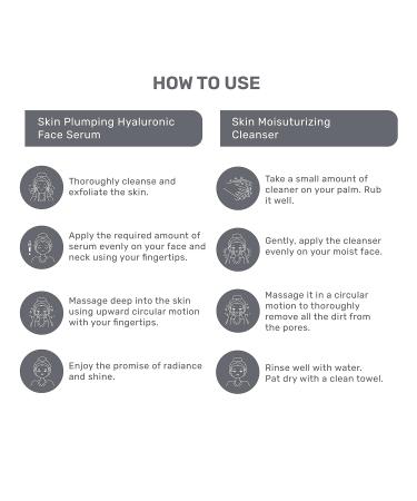 Moisturizing Skin Care Combo | Hyaluronic Serum & Hydrating Cleanser for All Skin Types | Glowing Skincare Kit - Buy Online on GoSupps.com