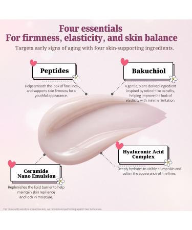 benetus Anti-Aging Firming Cream for Mature Dry & Sensitive Skin (Rebiome Brightening Blur Cream) A Smooth Nourishing Moisturizer for a Dewy Look with Peptides Bakuchiol & Ceramides 1.69 fl oz - Buy Online on GoSupps.com