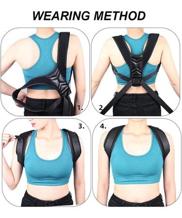 Posture Corrector Adjustable Back Shoulder Posture Corrector Belt Back Support Belt Back Corrector Shoulder Spine Brace Shape Body Anti Jerk Back Posture Light Gray-X-Large Light Gray-X-Large(Black) - Buy Online on GoSupps.com