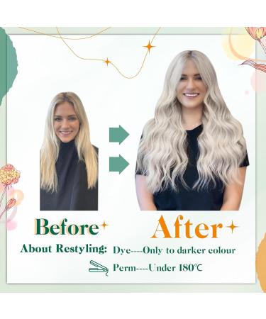 Easyouth Blonde Fish Wire Human Hair Extensions 14 Inch 70g | White Blonde Invisible Hair Extensions | Secret Wire #800(#1000) - Buy Online on GoSupps.com