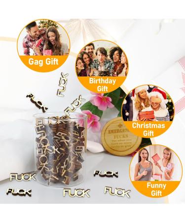 Audasi Fucks to Give Jar of Fucks Emergency Fuck Jar Jar of Fucks Gift Jar Wooden Fucks Gift Swear Jar Gift for Men Women Gag Gifts Fucks Jar of Gifts for Christmas Funny Spoof Birthday Gift - Buy Online on GoSupps.com