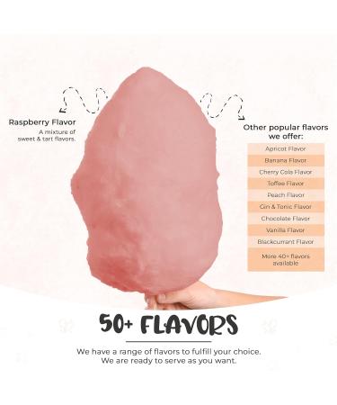 Baking Beauty and Beyond Premium Raspberry Flavour Floss Sugar - 800g Bulk Cotton Candy Flossing Sugar with Natural Ingredients for Every Occasion - Buy Online on GoSupps.com