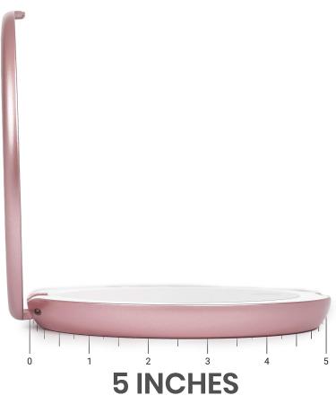 LUNA London Compact 2.0 Travel Mirror in Rose Gold | LED Lighted Vanity Mirror | 3 Light Modes, 7X Magnification | Portable & Rechargeable - Buy Online on GoSupps.com